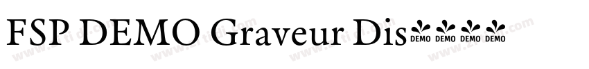 FSP DEMO Graveur Dis字体转换